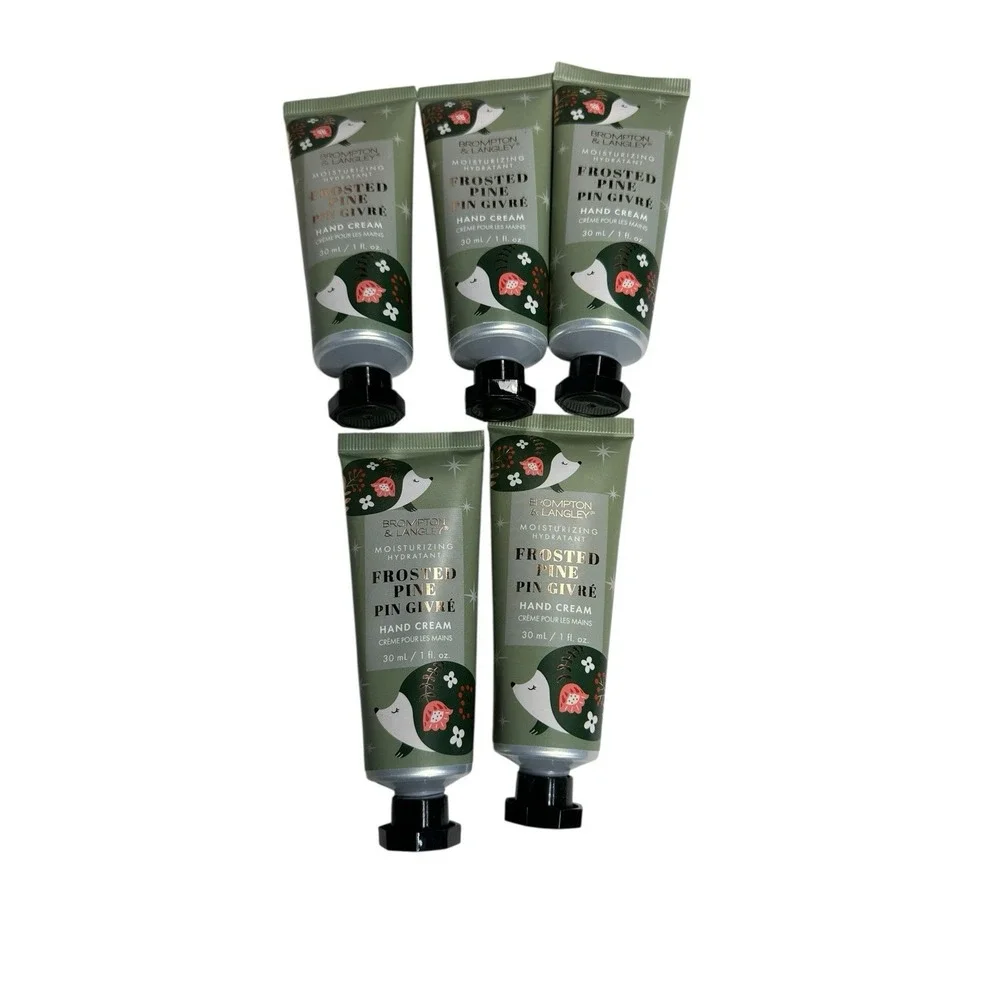 NEW brompton‎ & langley hand creams 1 oz lot of 5 FROSTED PINE